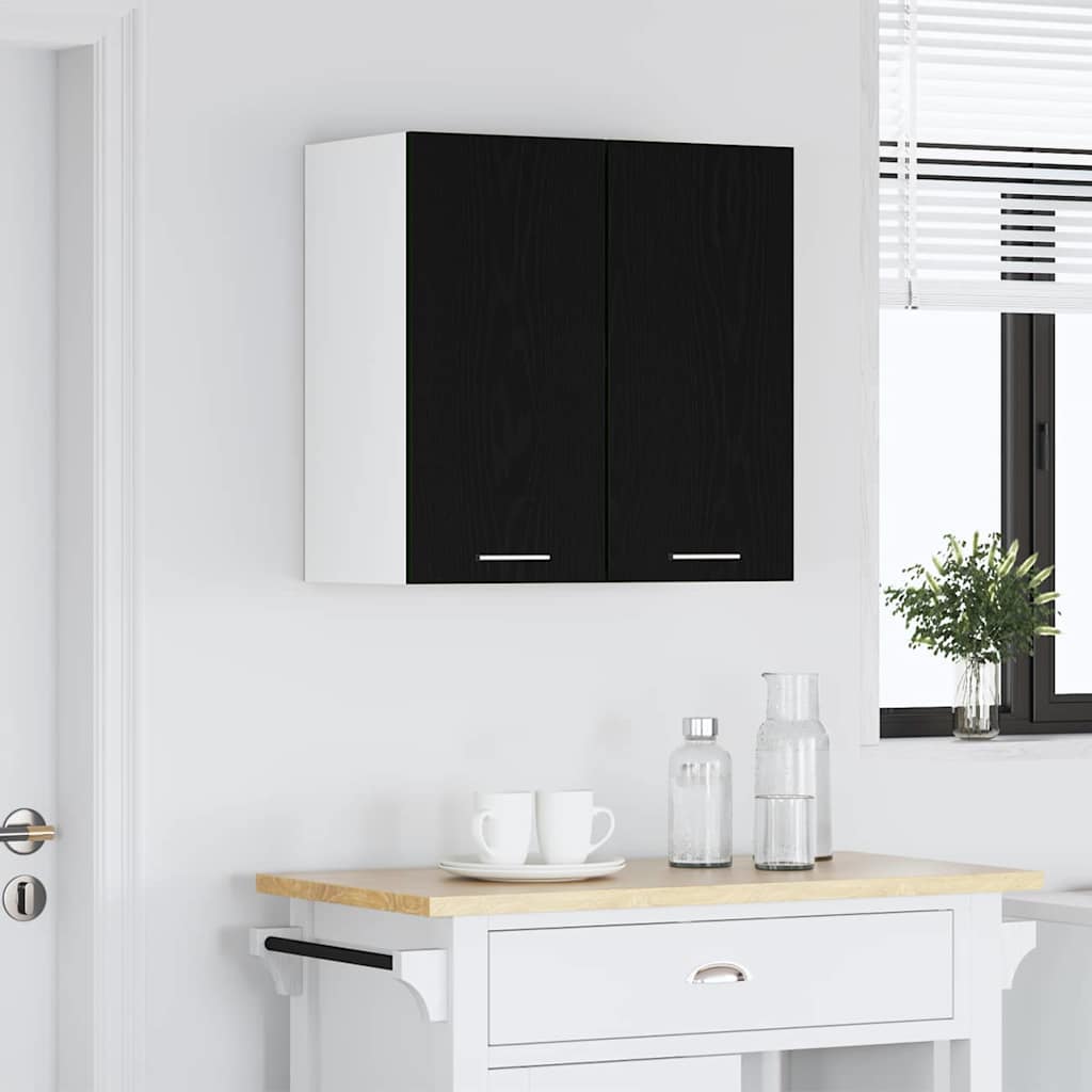 vidaXL Hanging Cabinet Lyon Black Oak 60 x 31 x 60 cm Engineered Wood