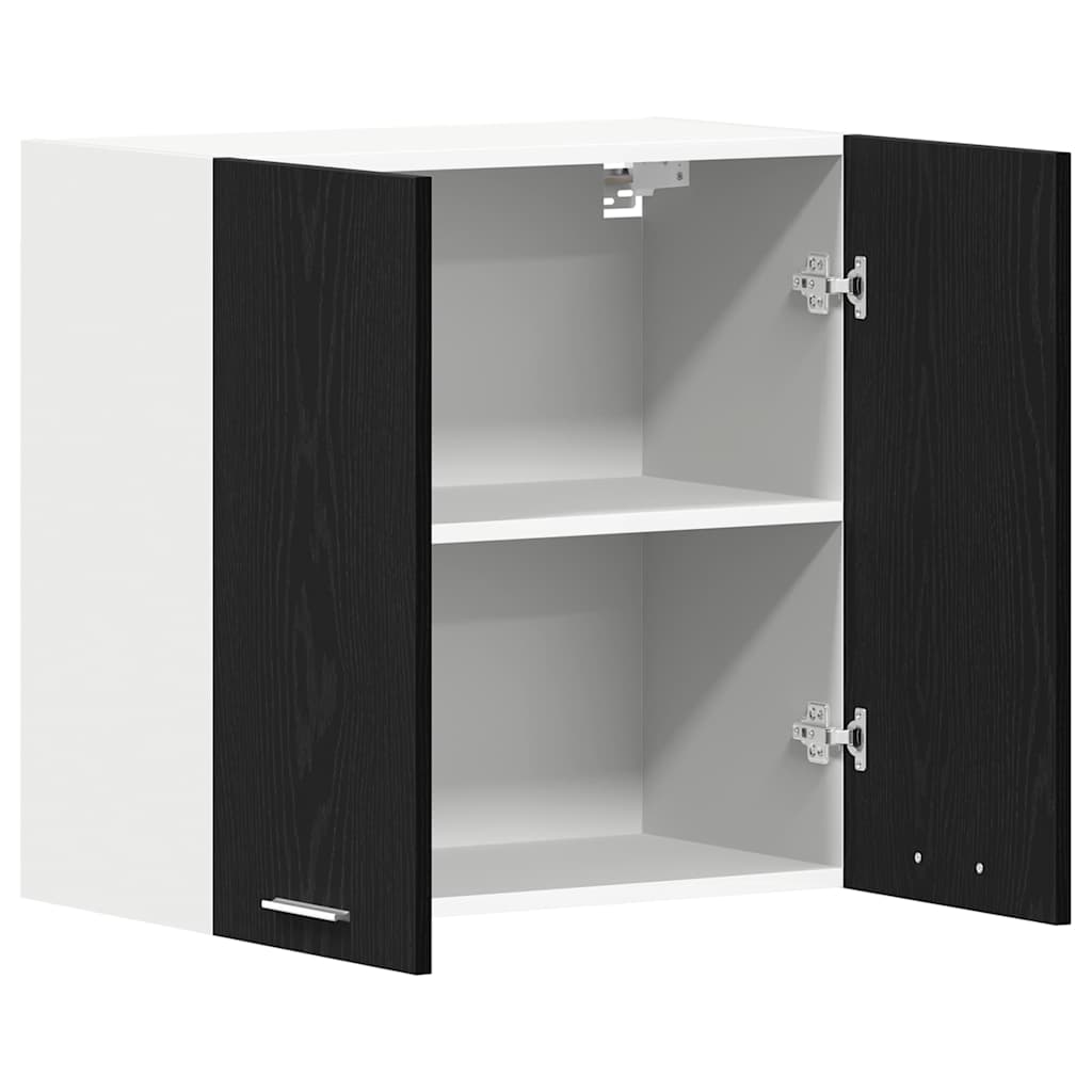 vidaXL Hanging Cabinet Lyon Black Oak 60 x 31 x 60 cm Engineered Wood
