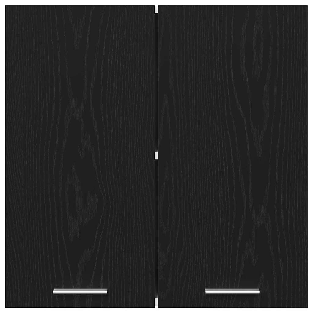 vidaXL Hanging Cabinet Lyon Black Oak 60 x 31 x 60 cm Engineered Wood