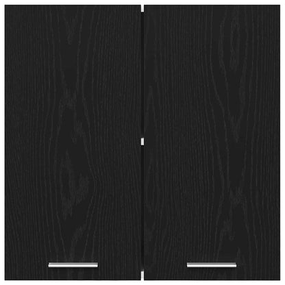 vidaXL Hanging Cabinet Lyon Black Oak 60 x 31 x 60 cm Engineered Wood