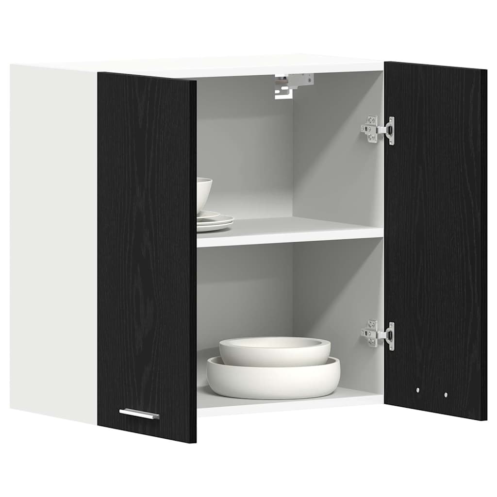 vidaXL Hanging Cabinet Lyon Black Oak 60 x 31 x 60 cm Engineered Wood