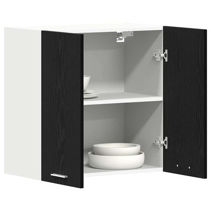 vidaXL Hanging Cabinet Lyon Black Oak 60 x 31 x 60 cm Engineered Wood
