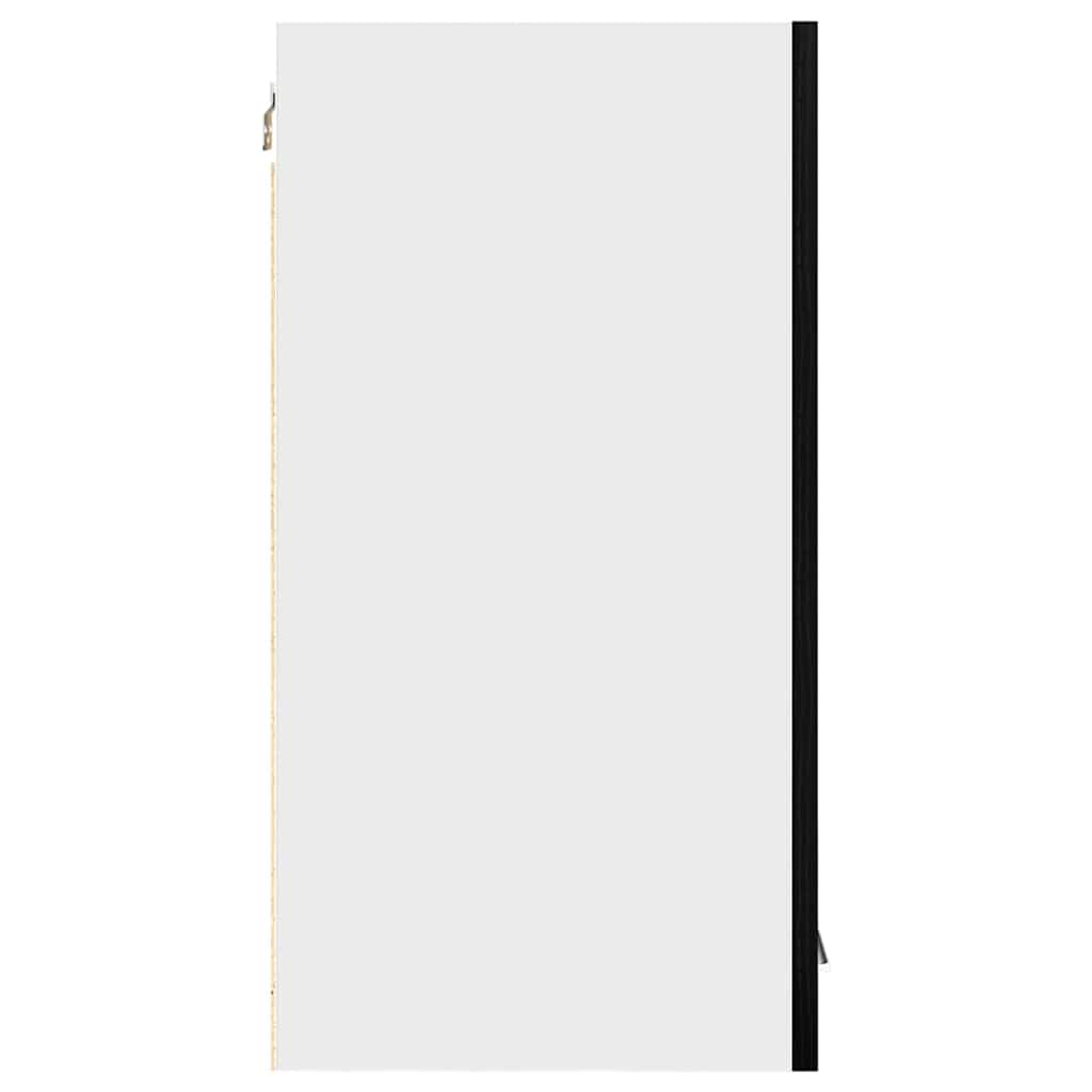 vidaXL Hanging Cabinet Lyon Black Oak 60 x 31 x 60 cm Engineered Wood