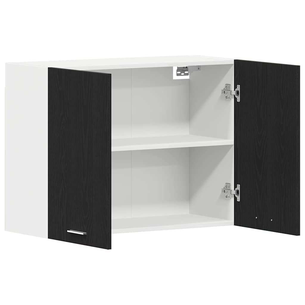 vidaXL Hanging Cabinet Lyon Black Oak 80 x 31 x 60 cm Engineered Wood