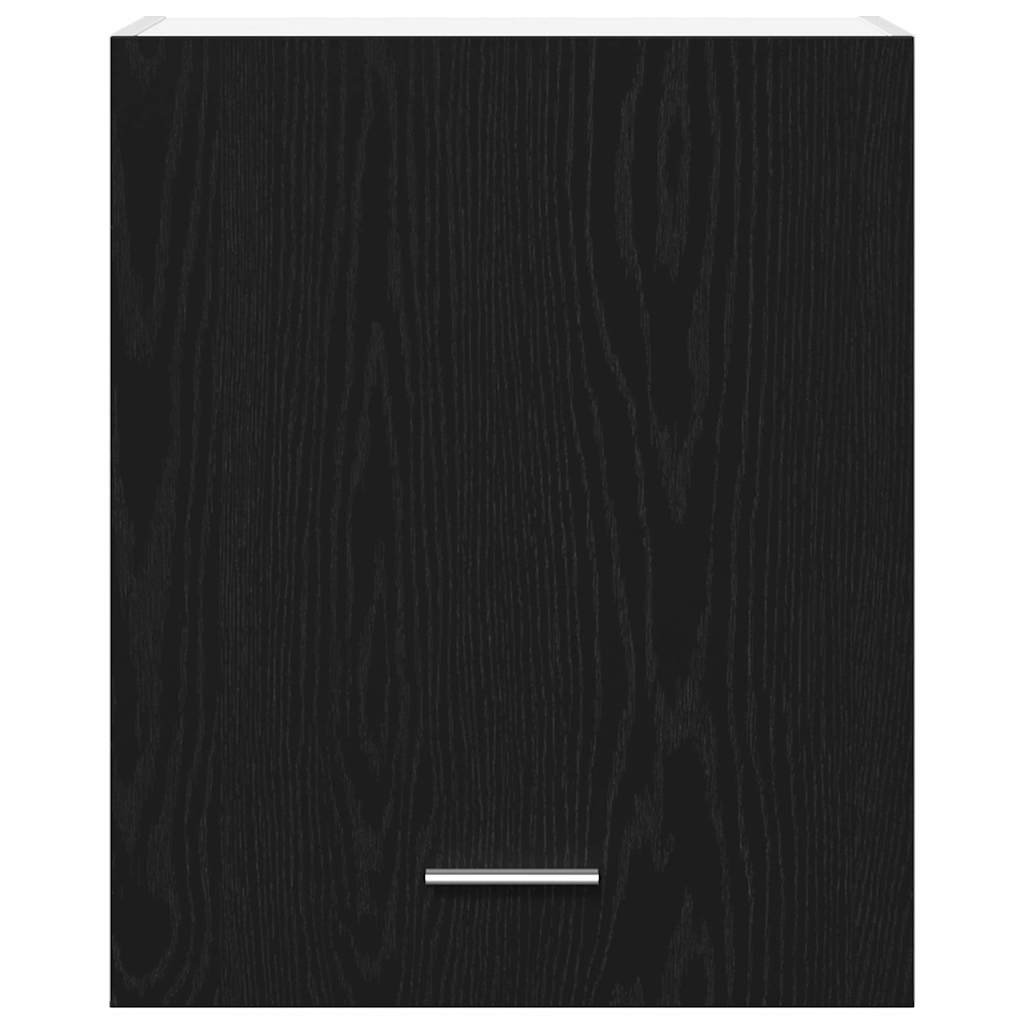 vidaXL Hanging Cabinet with Shelf Lyon 2 pcs Black Oak 50 x 31 x 60 cm