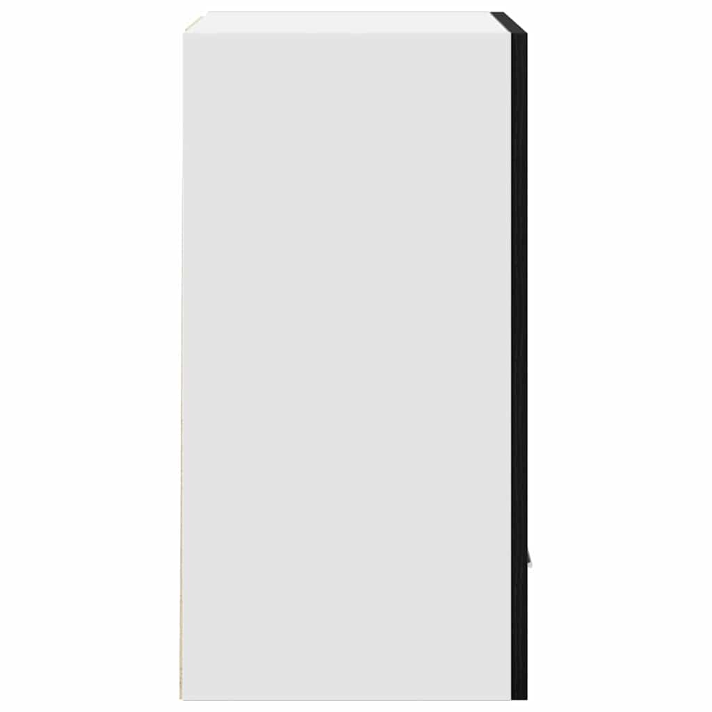 vidaXL Hanging Cabinet with Shelf Lyon 2 pcs Black Oak 50 x 31 x 60 cm
