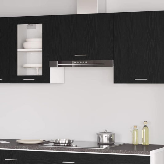 vidaXL Hanging Cabinet Lyon Black Oak 60 x 31 x 40 cm Engineered Wood