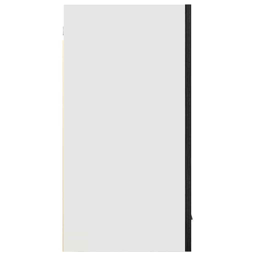 vidaXL Hanging Cabinet Lyon Black Oak 80 x 31 x 60 cm Engineered Wood