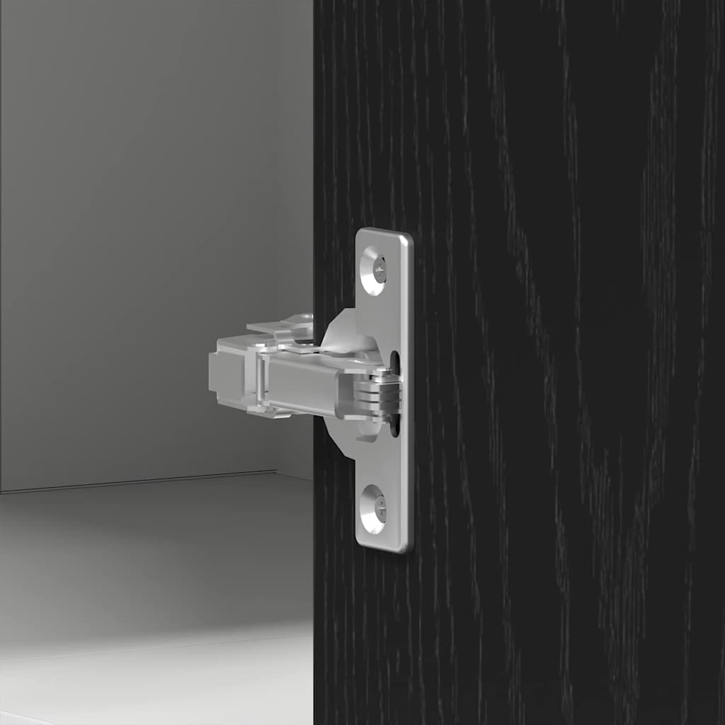 vidaXL Hanging Cabinet Lyon Black Oak 57 x 57 x 60 cm Engineered Wood