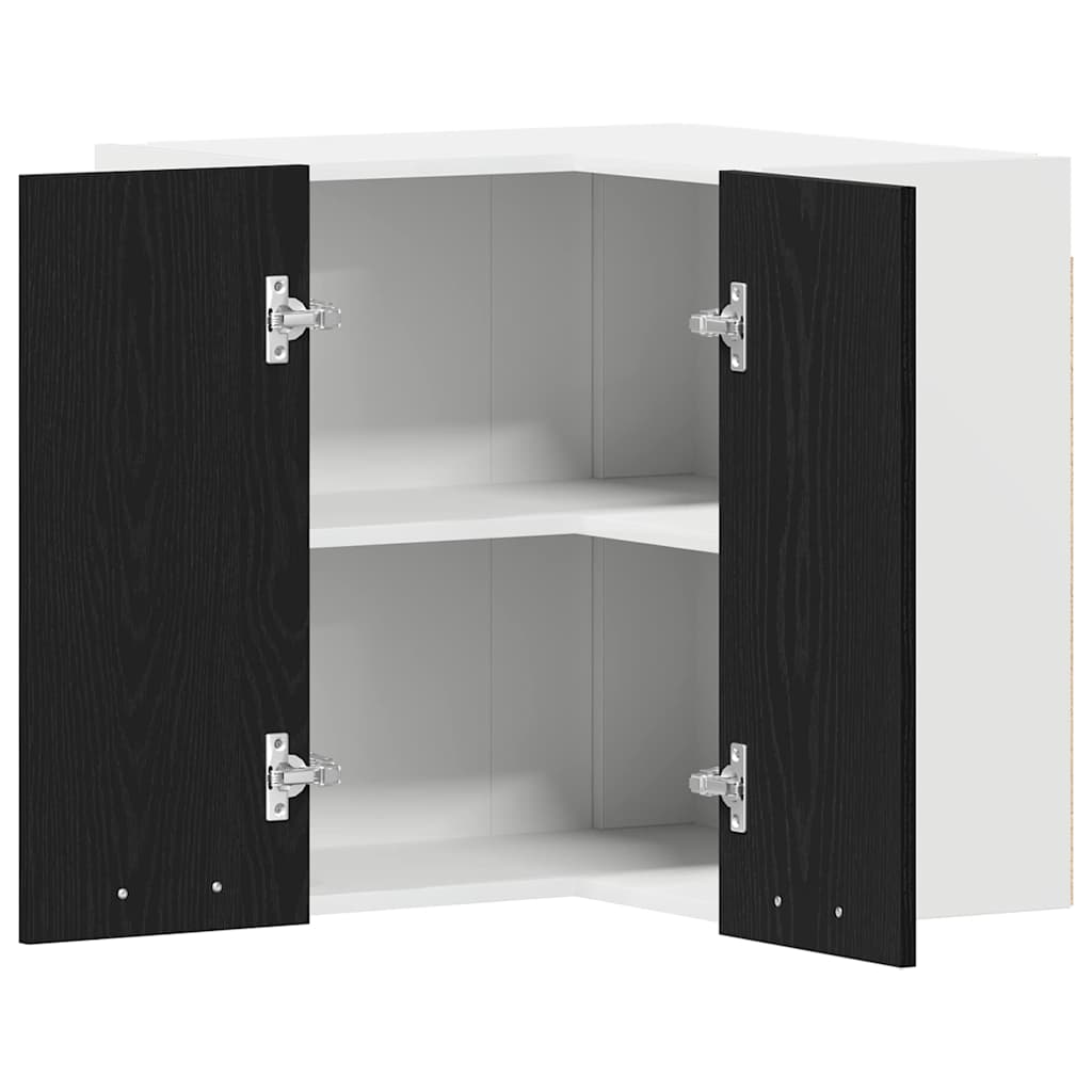 vidaXL Hanging Cabinet Lyon Black Oak 57 x 57 x 60 cm Engineered Wood