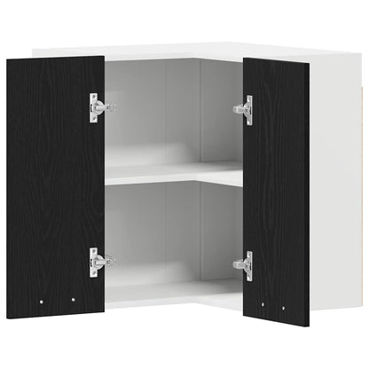 vidaXL Hanging Cabinet Lyon Black Oak 57 x 57 x 60 cm Engineered Wood