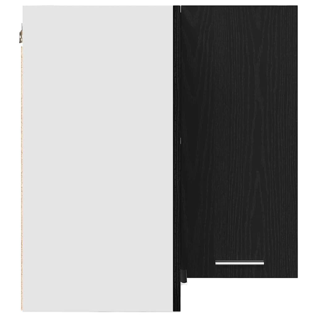 vidaXL Hanging Cabinet Lyon Black Oak 57 x 57 x 60 cm Engineered Wood