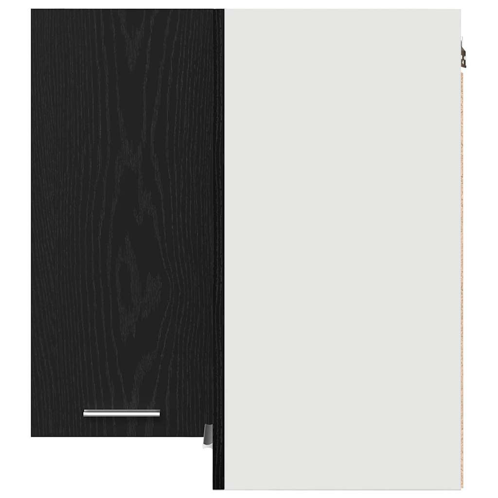 vidaXL Hanging Cabinet Lyon Black Oak 57 x 57 x 60 cm Engineered Wood
