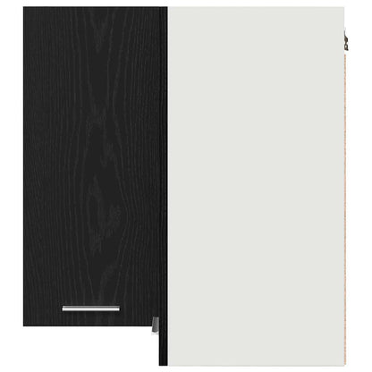 vidaXL Hanging Cabinet Lyon Black Oak 57 x 57 x 60 cm Engineered Wood