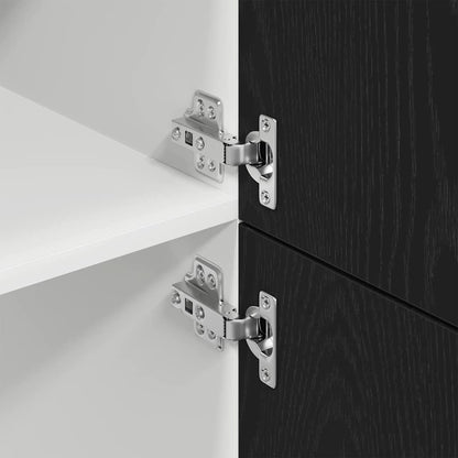 vidaXL Hanging Cabinet Lyon Black Oak 60 x 31 x 207 cm Engineered Wood