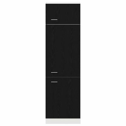 vidaXL Hanging Cabinet Lyon Black Oak 60 x 31 x 207 cm Engineered Wood