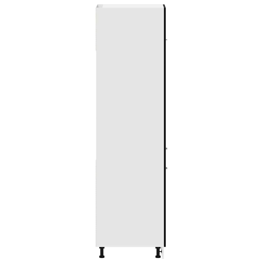 vidaXL Hanging Cabinet Lyon Black Oak 60 x 31 x 207 cm Engineered Wood