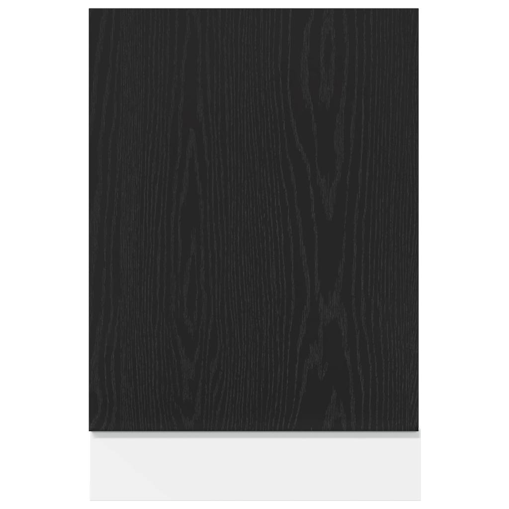 vidaXL Dishwasher Panel Lyon Black Oak 45x1.5x67 cm Engineered Wood
