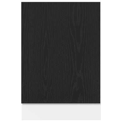 vidaXL Dishwasher Panel Lyon Black Oak 45x1.5x67 cm Engineered Wood