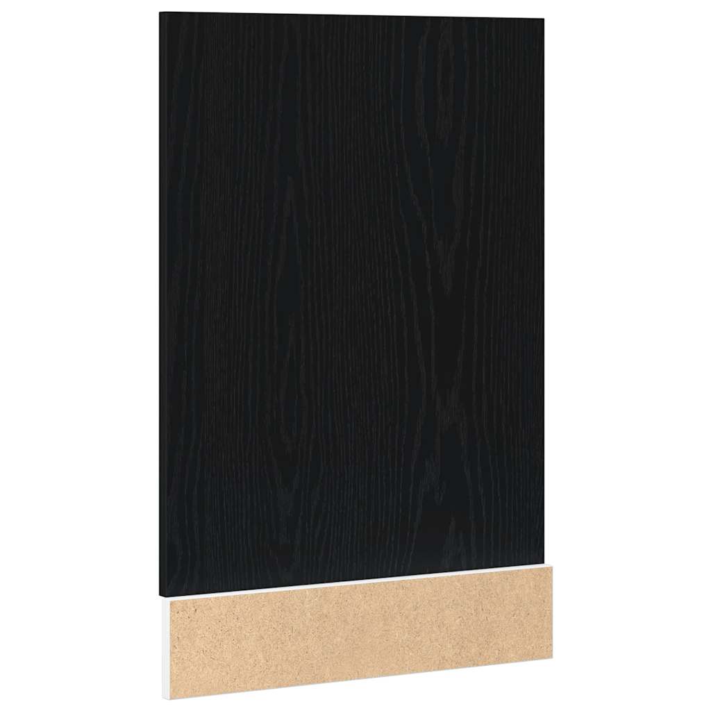 vidaXL Dishwasher Panel Lyon Black Oak 45x1.5x67 cm Engineered Wood