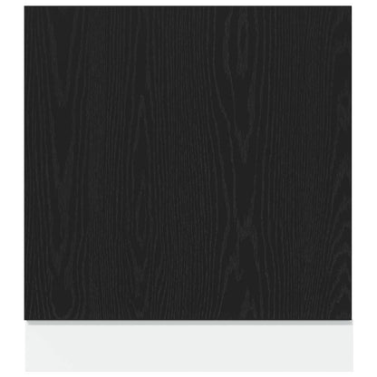 vidaXL Dishwasher Panel Lyon Black Oak 60x1.5x67 cm Engineered Wood