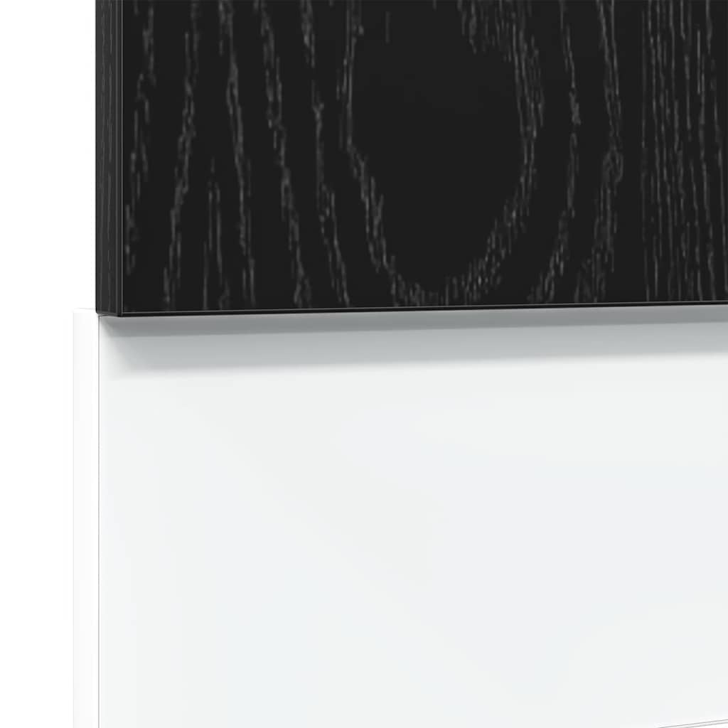 vidaXL Dishwasher Panel Lyon Black Oak 60x1.5x67 cm Engineered Wood