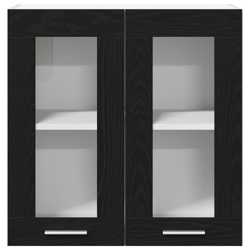 vidaXL Hanging Cabinet Black Oak 60 x 31 x 60 cm Engineered Wood