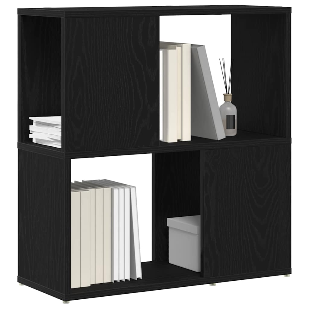 vidaXL TV Cabinet Set 60 x 24 x 63 cm Black Engineered Wood