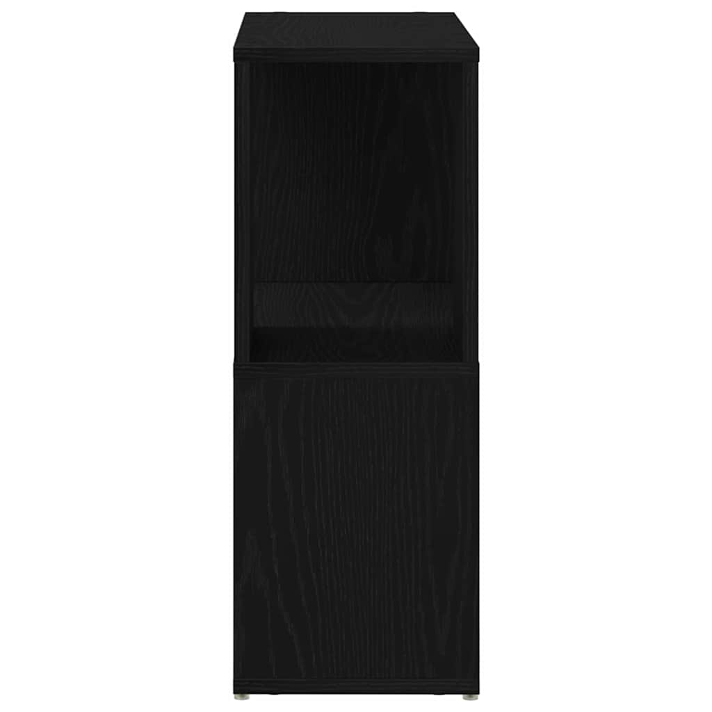 vidaXL TV Cabinet Set 60 x 24 x 63 cm Black Engineered Wood