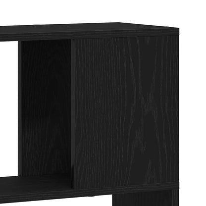 vidaXL TV Cabinet Set Black 80 x 24 x 186 cm Engineered Wood