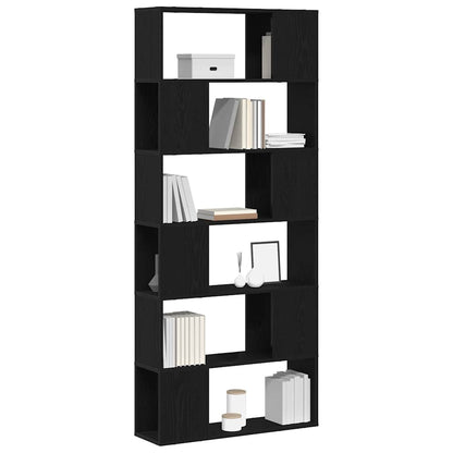 vidaXL TV Cabinet Set Black 80 x 24 x 186 cm Engineered Wood
