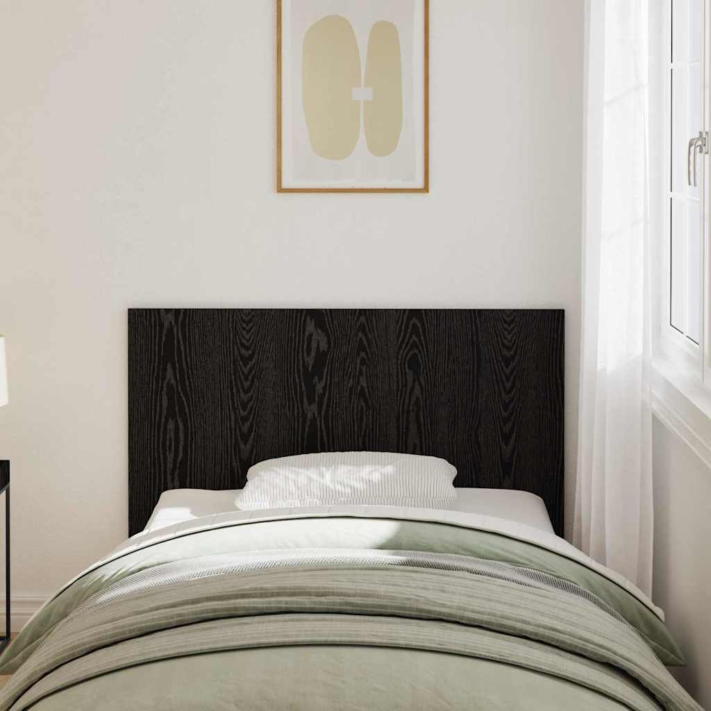 vidaXL Bed Headboard Black Oak Engineered Wood