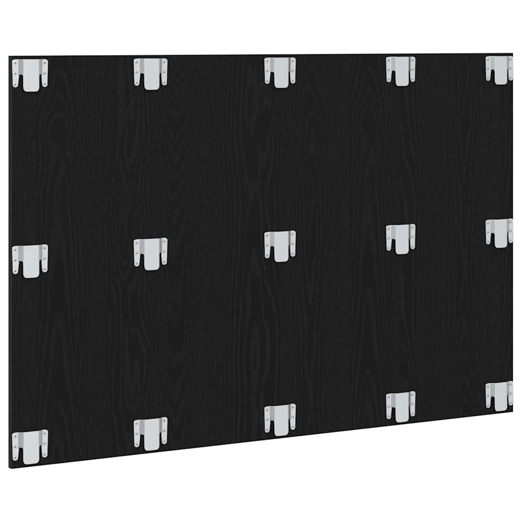 vidaXL Bed Headboard Wall-mounted Black Oak Engineered Wood