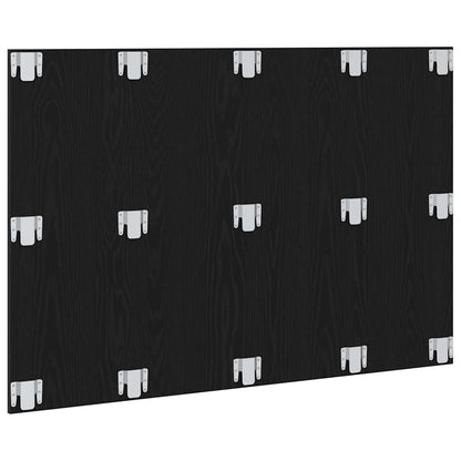 vidaXL Bed Headboard Wall-mounted Black Oak Engineered Wood