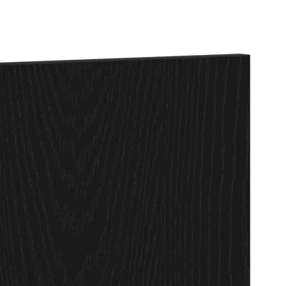 vidaXL Bed Headboard Black Oak 200 x 1.5 x 80.5 cm Engineered Wood