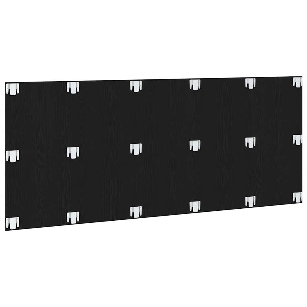 vidaXL Bed Headboard Black Oak 200 x 1.5 x 80.5 cm Engineered Wood