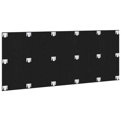 vidaXL Bed Headboard Black Oak 200 x 1.5 x 80.5 cm Engineered Wood