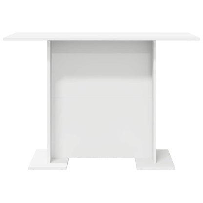vidaXL Dining Table White 110 x 60 x 75 cm Engineered Wood