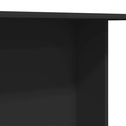 vidaXL Dining Table Black 110 x 60 x 75 cm Engineered Wood
