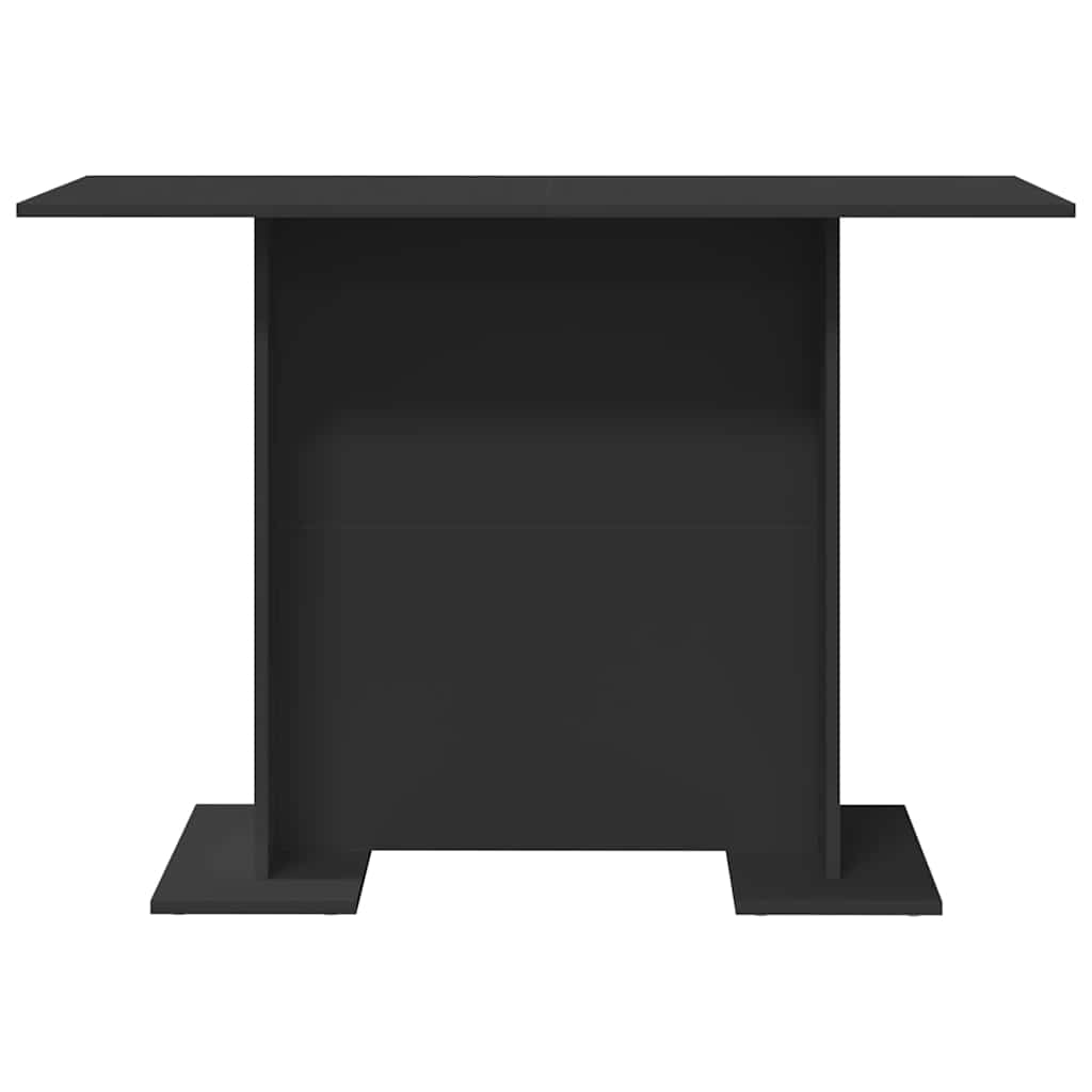 vidaXL Dining Table Black 110 x 60 x 75 cm Engineered Wood