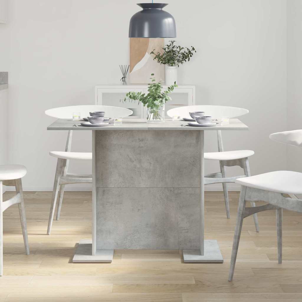 vidaXL Dining Table Concrete Grey 110 x 60 x 75 cm Engineered Wood