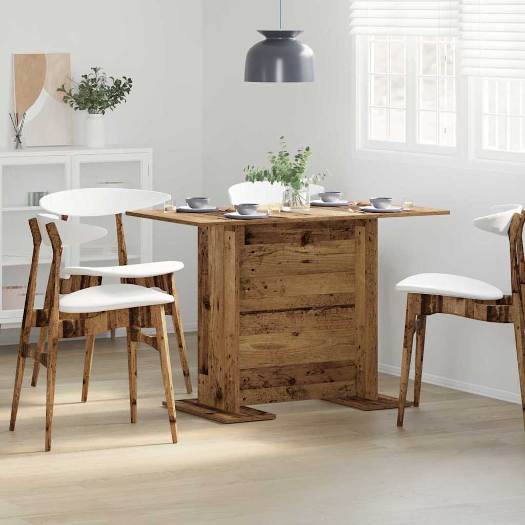 vidaXL Dining Table Old Wood 110 x 60 x 75 cm Engineered Wood