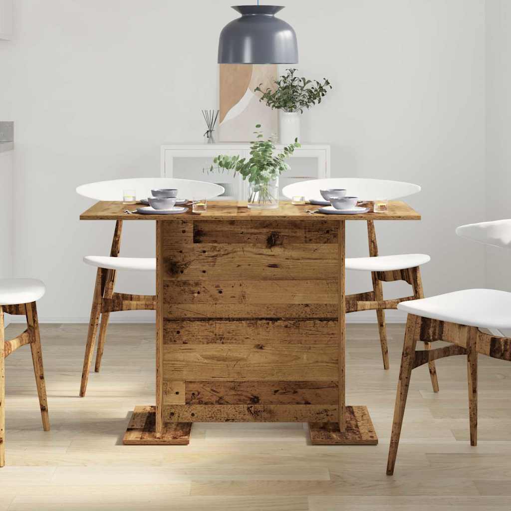 vidaXL Dining Table Old Wood 110 x 60 x 75 cm Engineered Wood