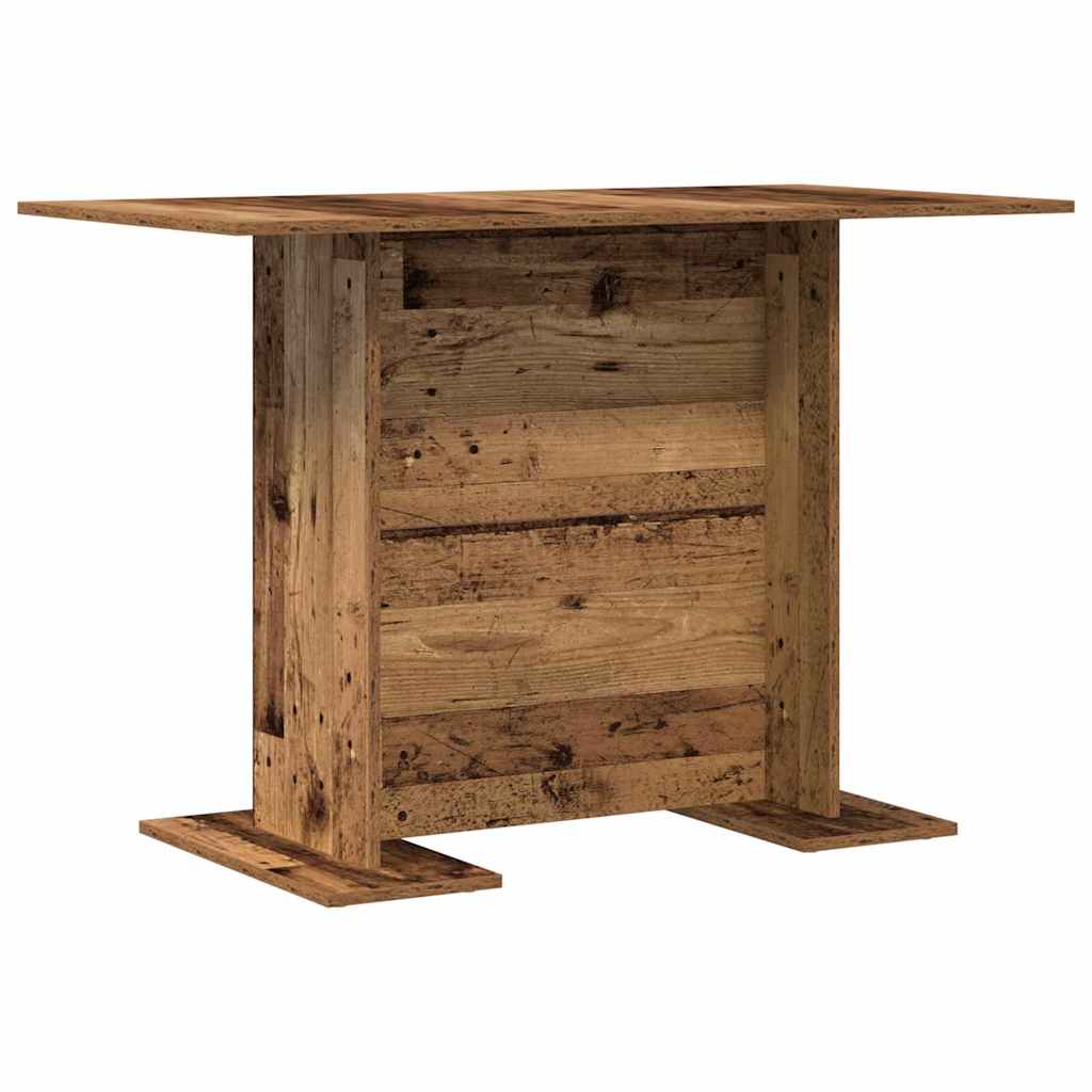 vidaXL Dining Table Old Wood 110 x 60 x 75 cm Engineered Wood