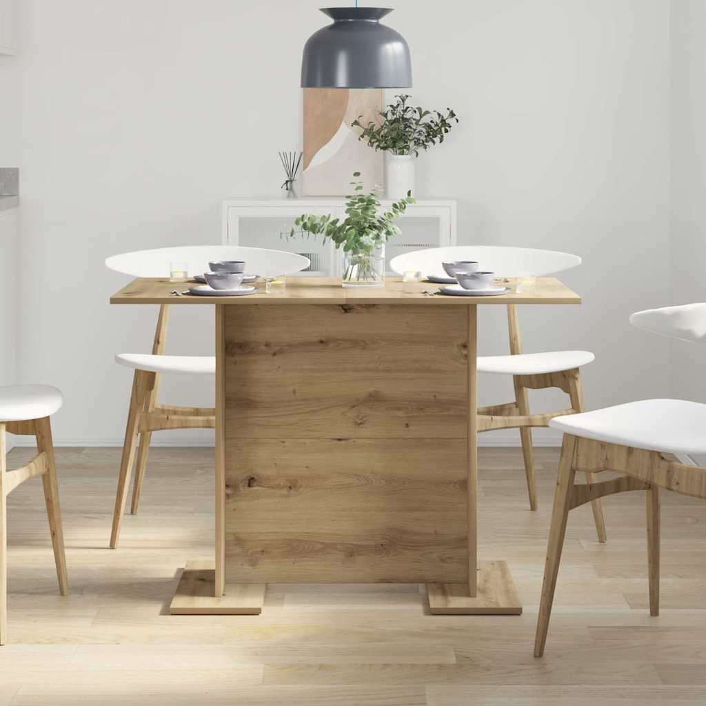 vidaXL Dining Table 110 x 60 x 75 cm Engineered Wood Artisan Oak