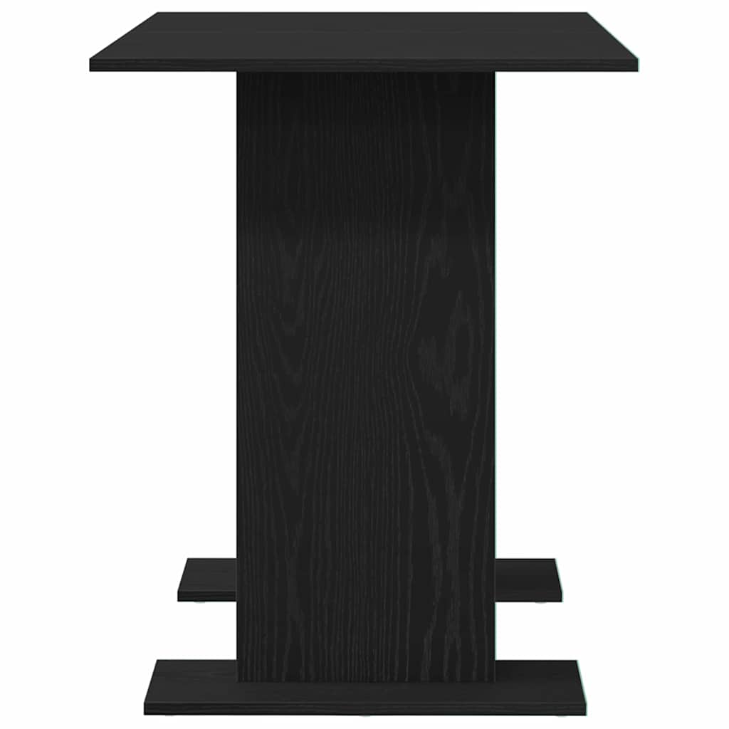 vidaXL Dining Table Black oak 110 x 60 x 75 cm Engineered wood