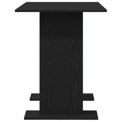 vidaXL Dining Table Black oak 110 x 60 x 75 cm Engineered wood