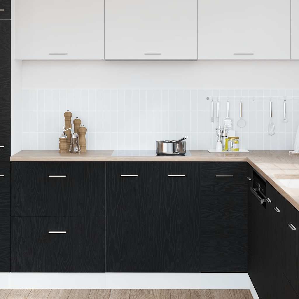 vidaXL Bottom Cabinet Black Oak 60x46x81,5 cm Engineered Wood