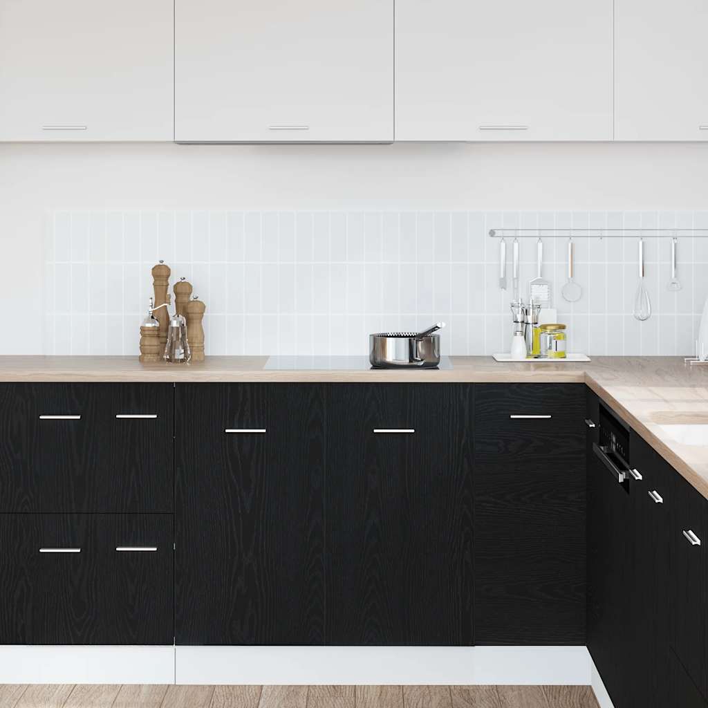 vidaXL Sink Bottom Cabinet Black Oak 80x46x81,5 cm Engineered Wood