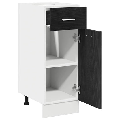 vidaXL Hanging Cabinet Black Oak 30 x 46 x 81.5 cm Engineered Wood